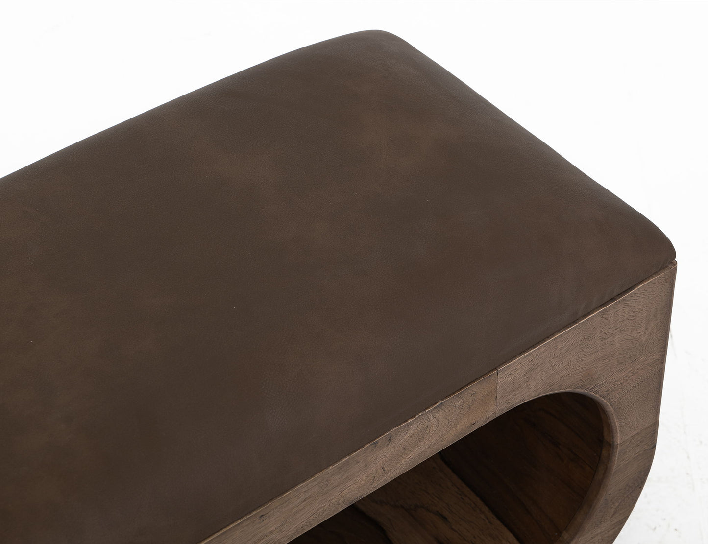 Balam - Wooden Bench With A Cushioned Seat