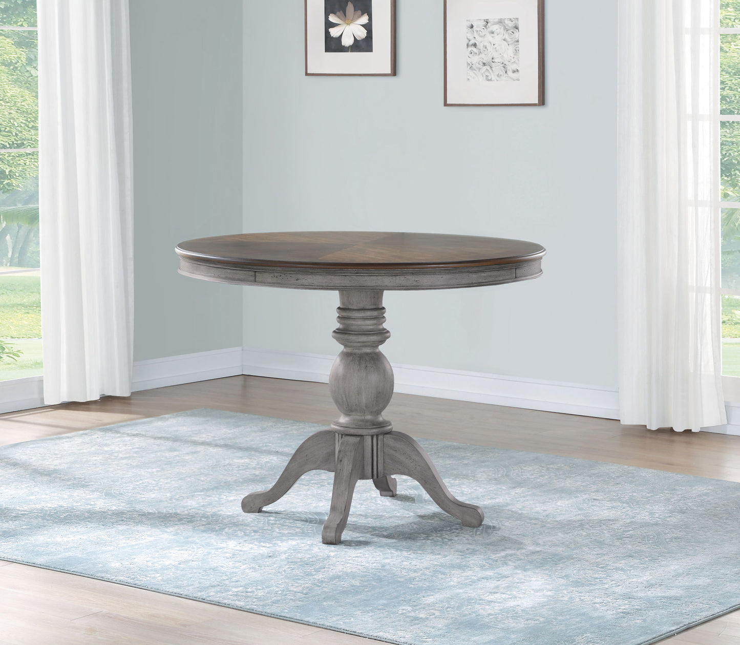 Plymouth - Round Counter Table - Gray