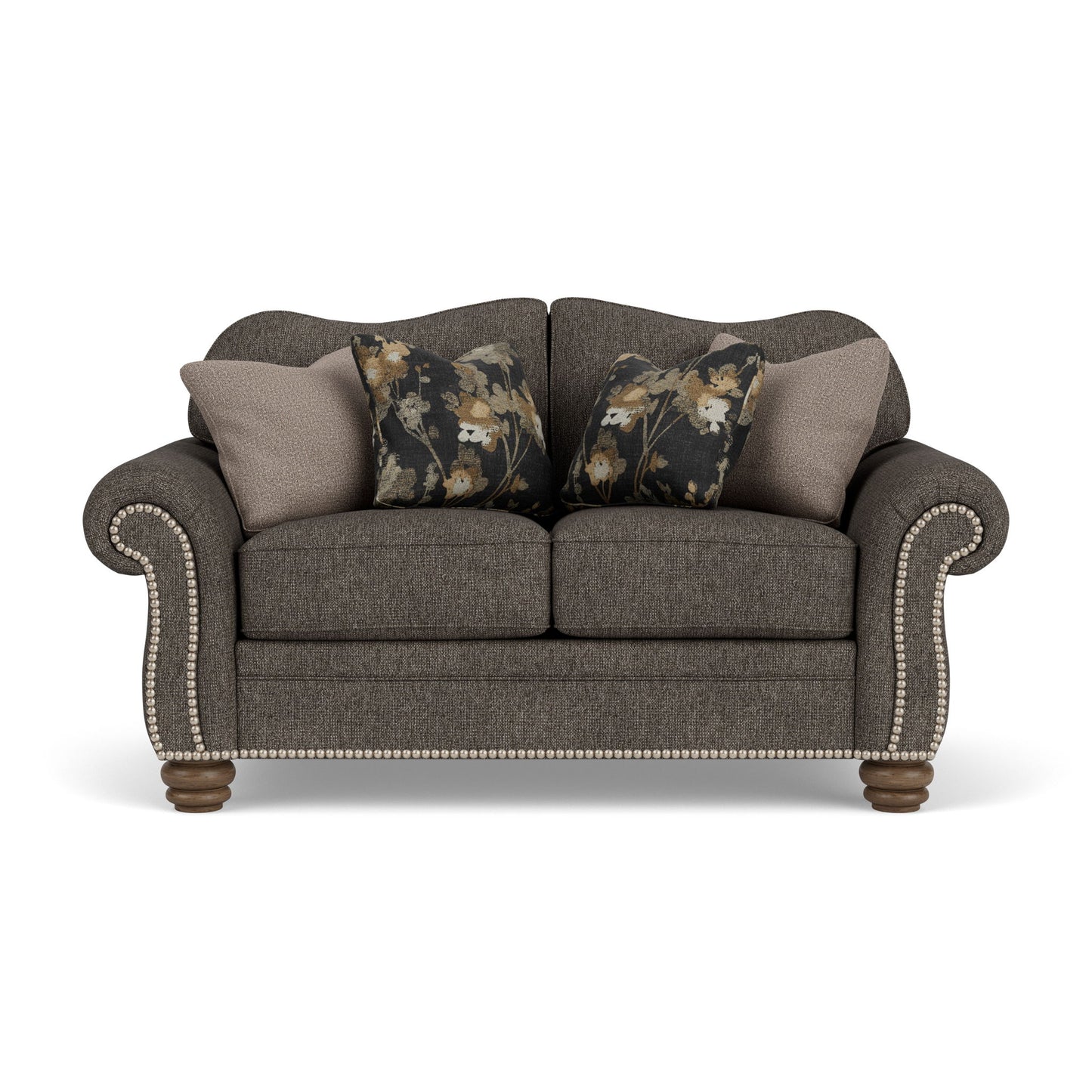Bexley - Fabric Loveseat, Nailhead Trim