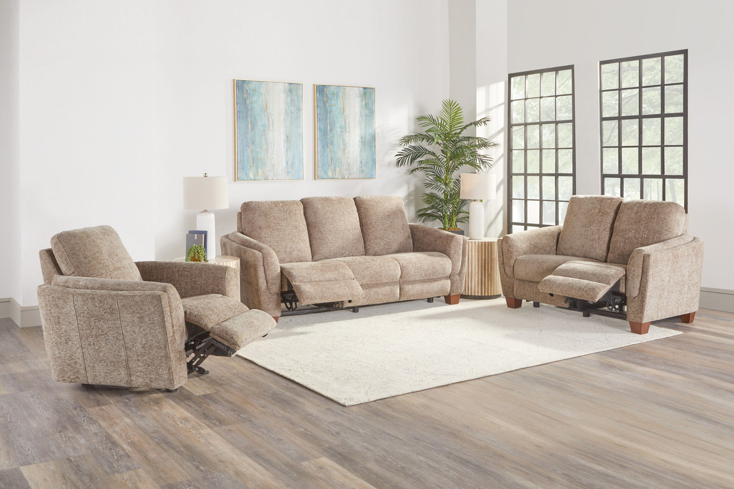 Morehead - Power Reclining Loveseat - Biscotti