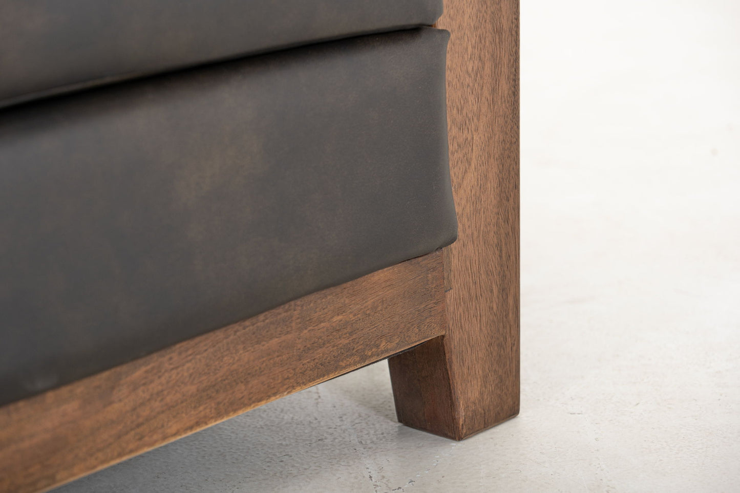 Walnut - Sofa - Licorice Black