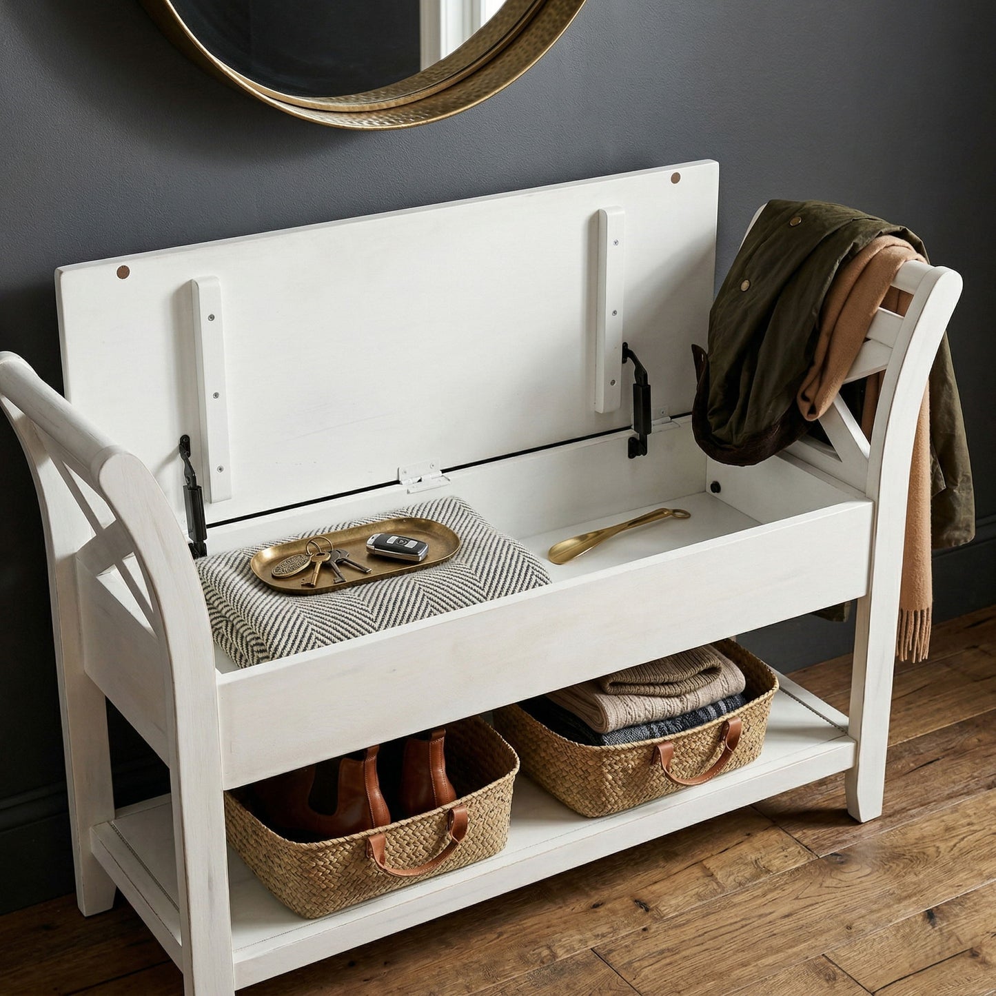 48" Accent Bench With Storage