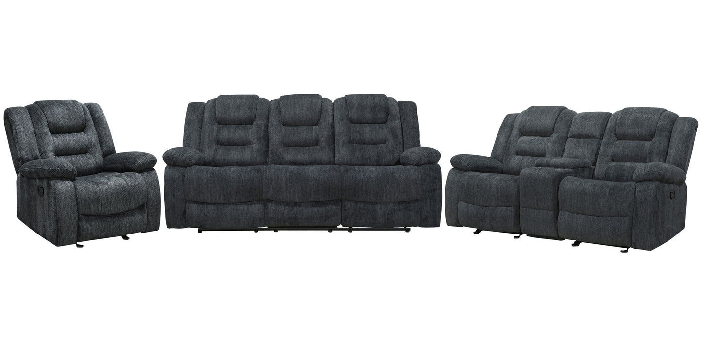 Bolton - Manual Reclining Sofa - Misty Storm