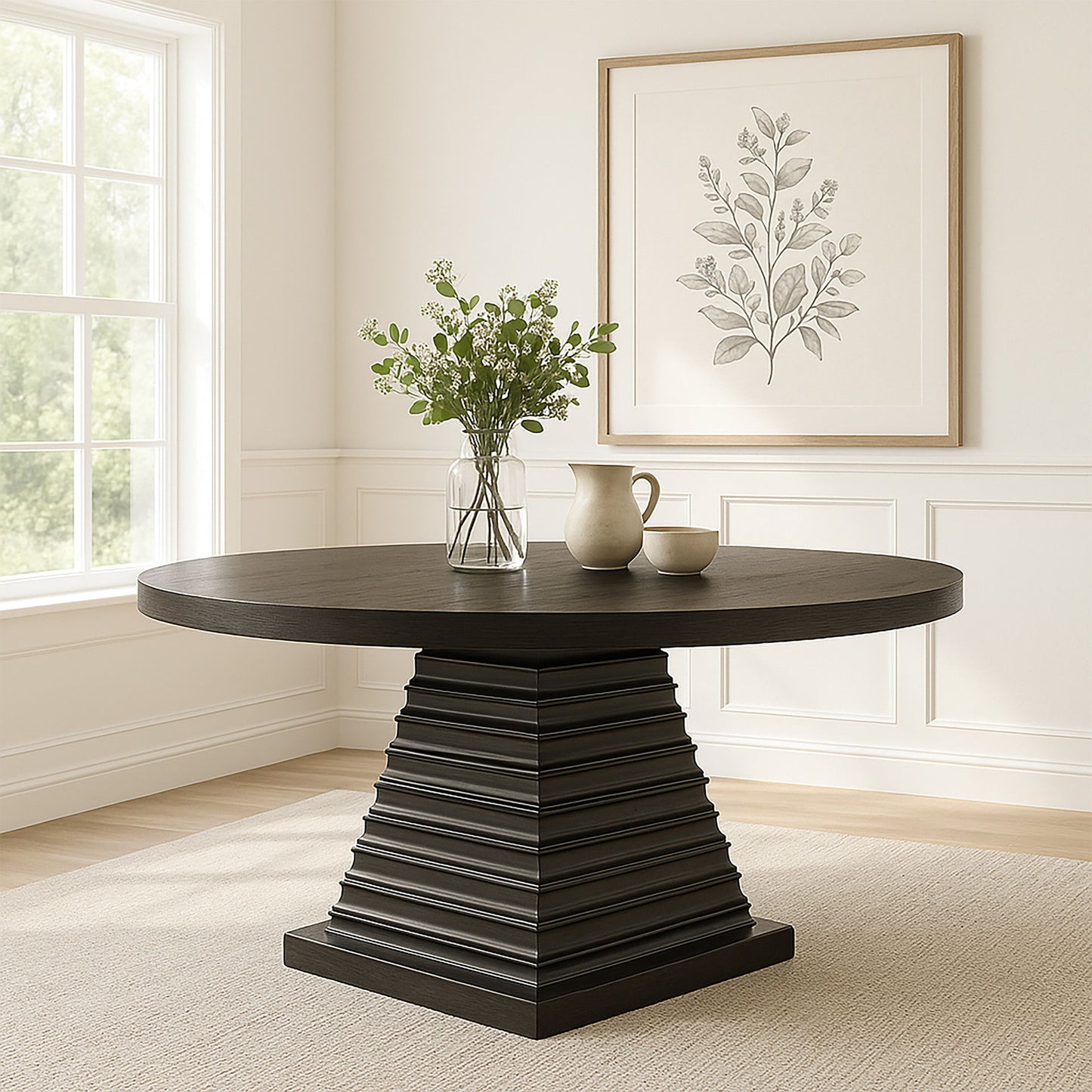 Plateau - Round Dining Top - Rustic Espresso