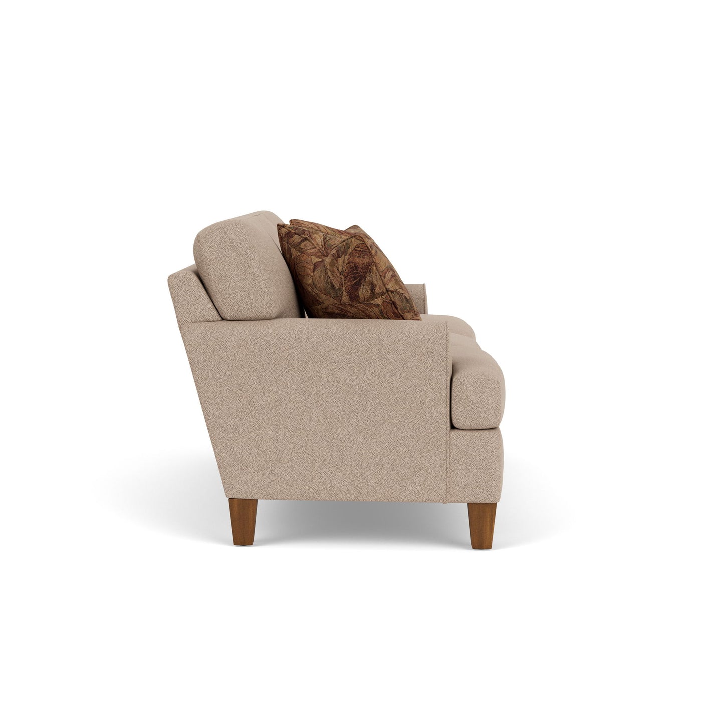 Moxy - Fabric Sofa, T-Shaped Seat Cushion, Rounded Mailbox Arms