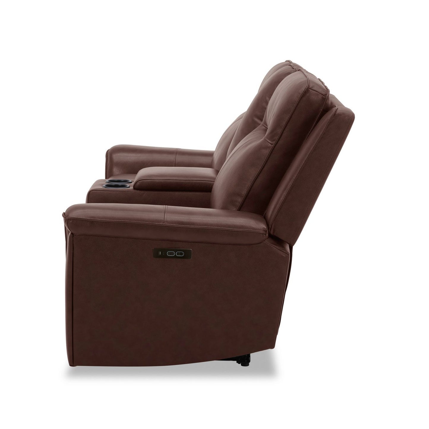 Avery - Loveseat With Console P2 - Cognac