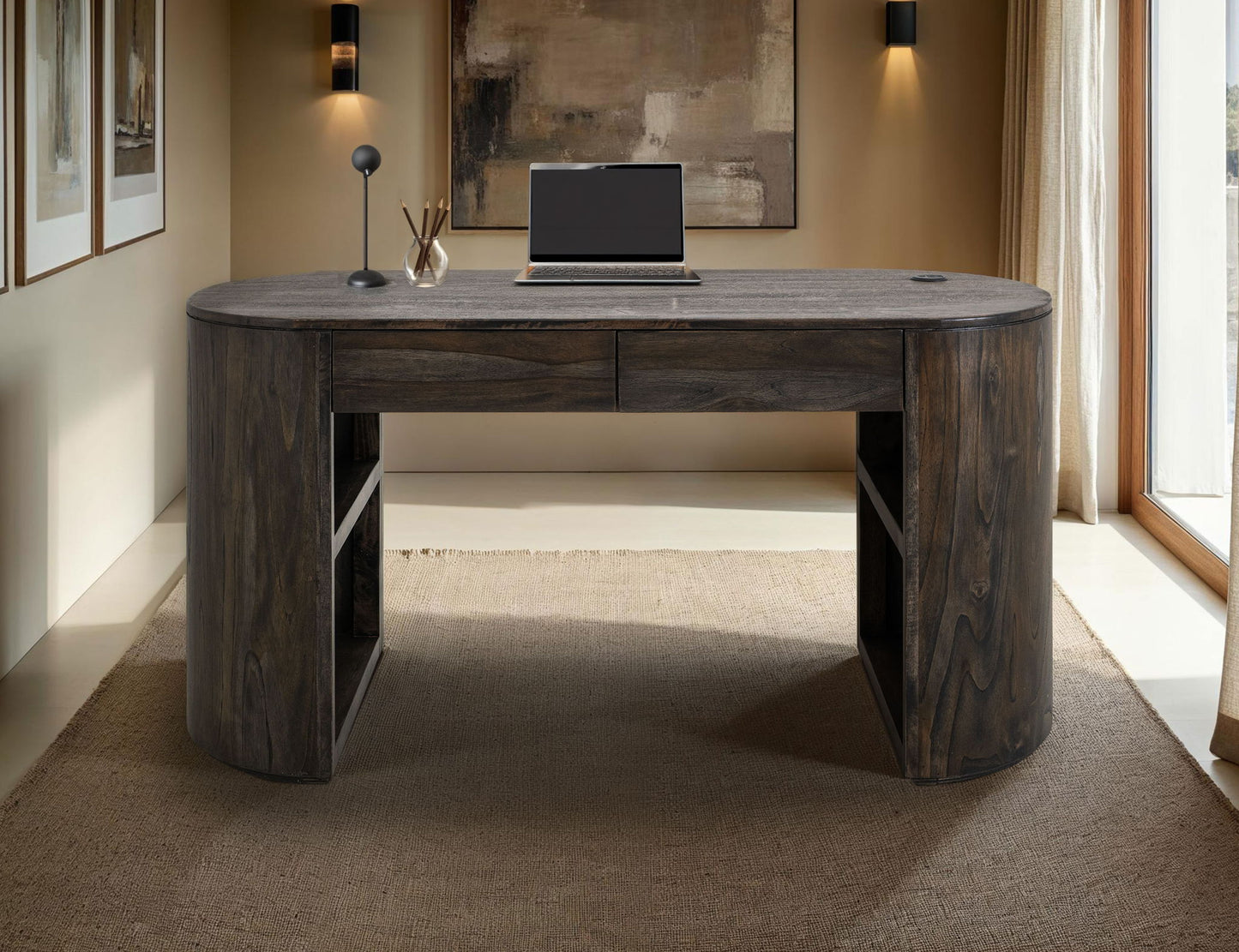 Balam - Desk - Oil Black