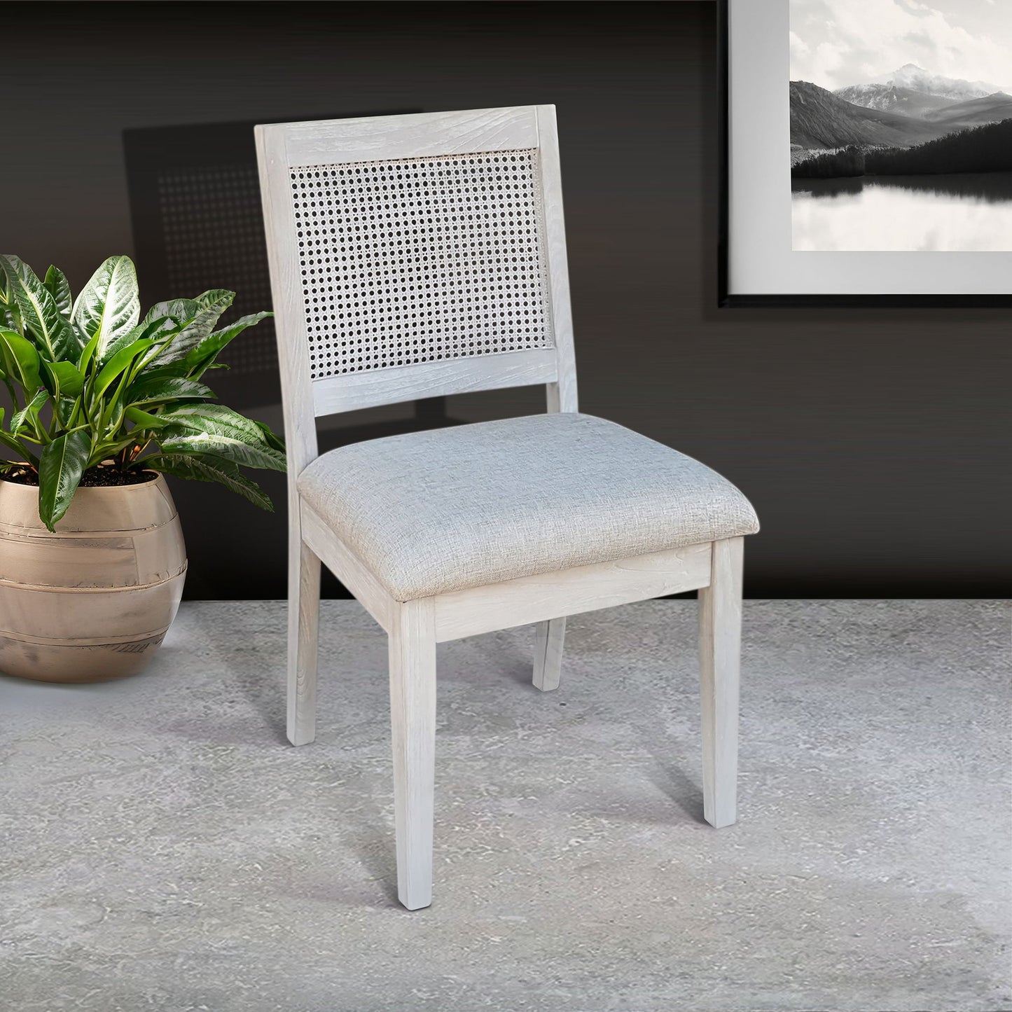 Cane Back Dining Chair (Set of 2)