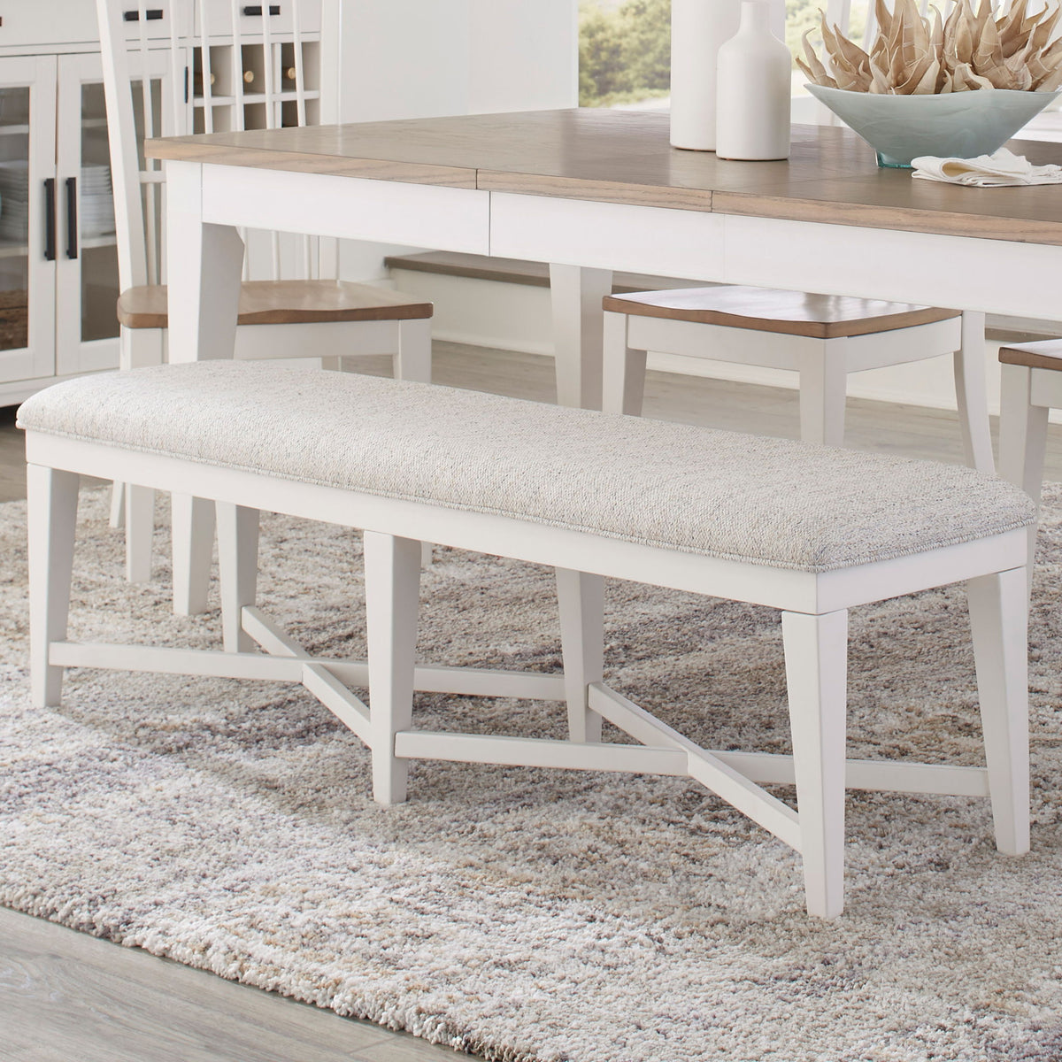 Americana Modern Dining - Upholstered Bench - Cotton