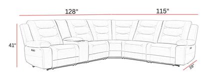 Caldwell - Modular Power Reclining Sectional