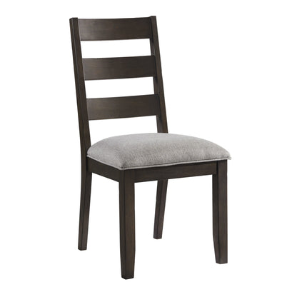 Beacon - Ladder Chair - Charcoal / Walnut