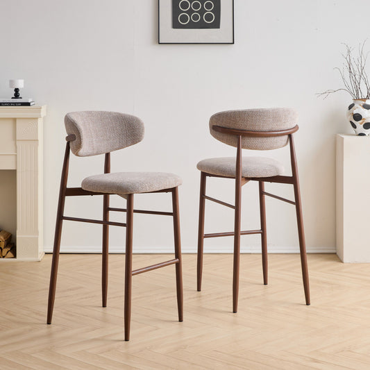 Royce - Bar Chair With Metal Frame (Set of 2)