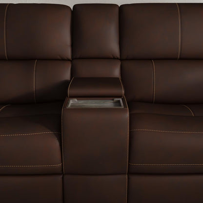 Henry - Power Reclining Loveseat With Console & Power Headrests & Lumbar