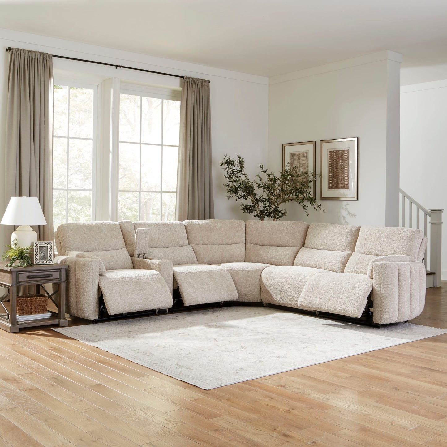 Modesto - Modular Power Reclining Sectional With Power Adjustable Headrests