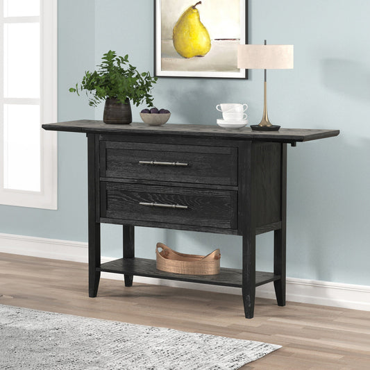 Sable Crest - Drop Leaf Server - Black