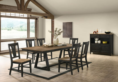 Harper - Splat Chair - Brushed Brown / Pecan