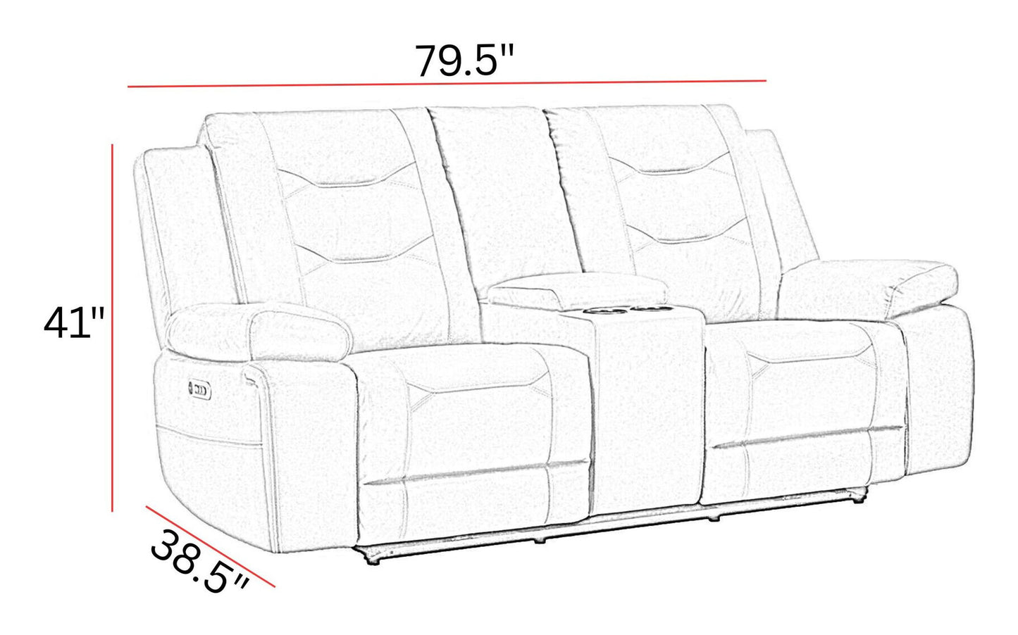 Caldwell - Power Reclining Sofa Set