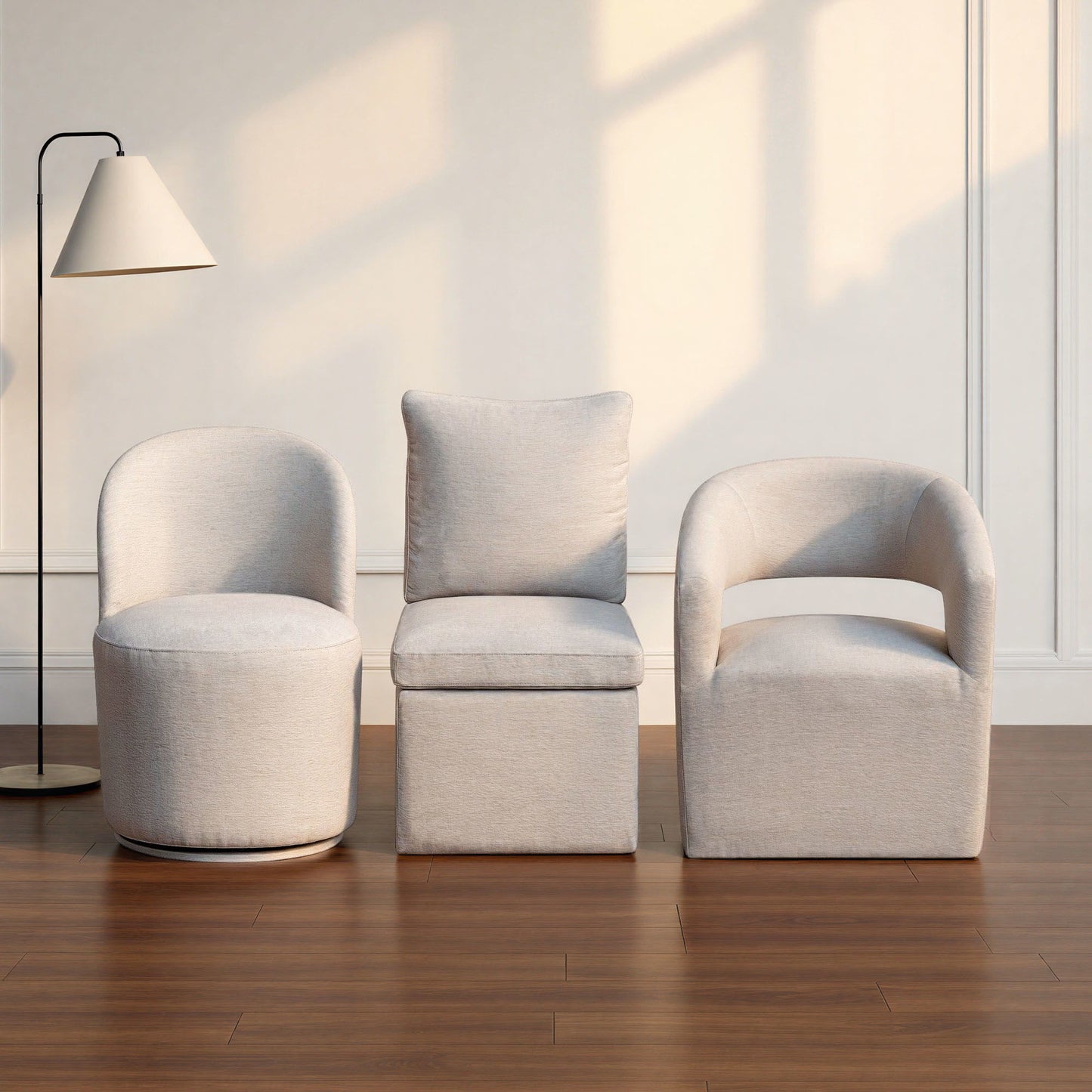 Upholstered Dining Chair Pillow Back