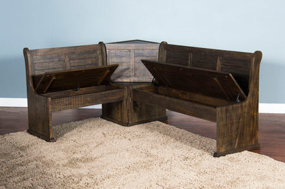 Homestead - Wood Breakfast Nook Dining Set - Tobacco Leaf