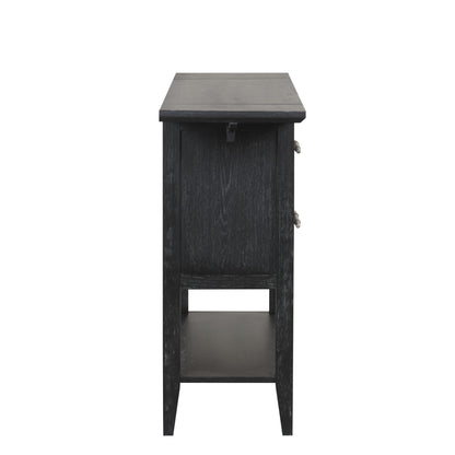 Sable Crest - Drop Leaf Server - Black