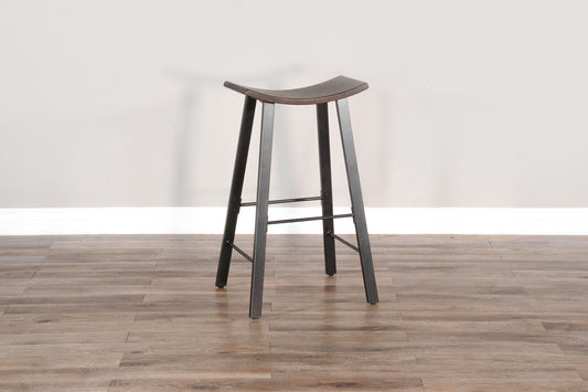 Homestead - Saddle Seat Metal Barstool (Set of 2) - Tobacco Leaf