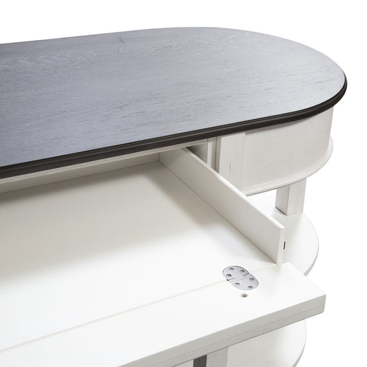 Allyson Park - L Shaped Desk With Hutch - White