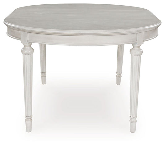 Montelaine - Antique White - Oval Dining Room Extension Table