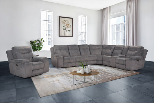 Teddy - Recliner With Power Headrest & Footrest - Gray