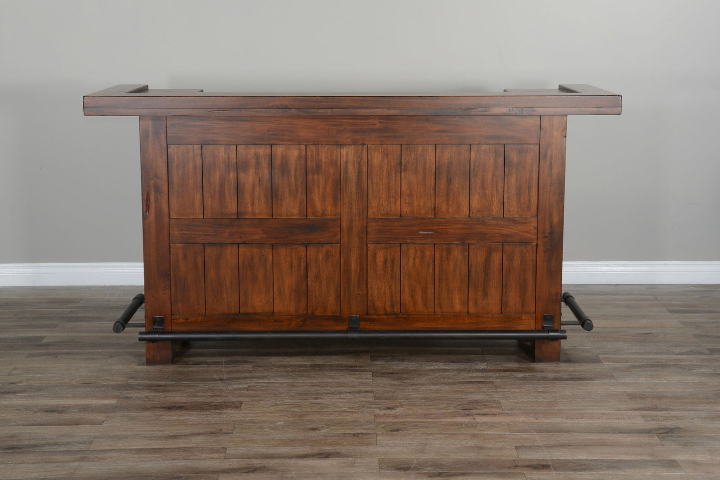 Tuscany - Farmhouse Wood Home Bar - Vintage Mocha