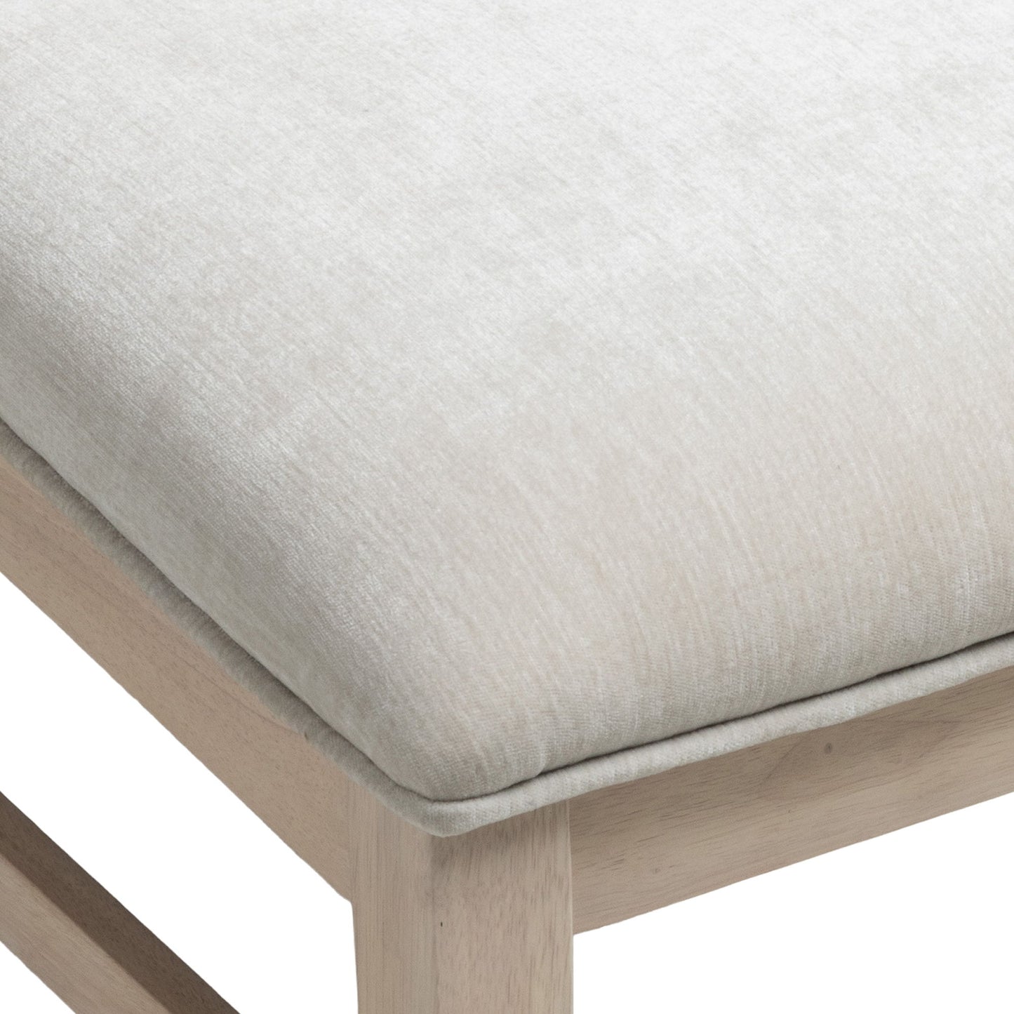 West End - Parson Chair With Ivory Upholstery