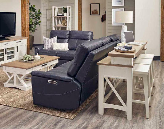 Americana Modern - Everywhere Console With 3 Stools - Cotton