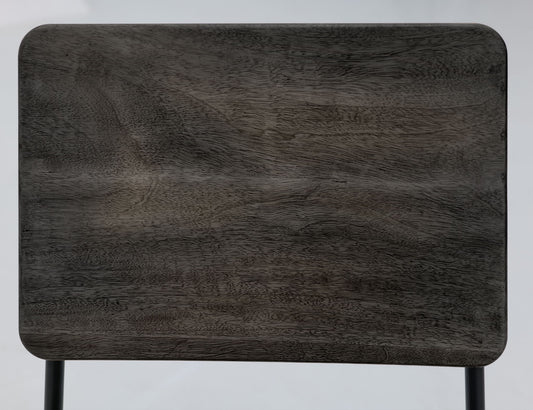 Balam - Upholstered Seat & Metal Base Chair (Set of 2) - Oil Black