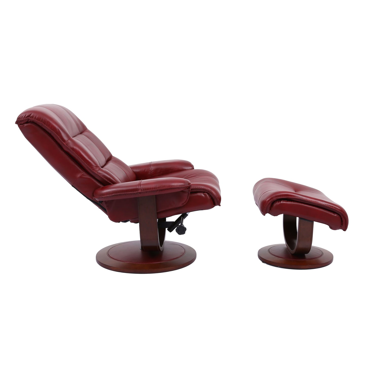 Knight - Manual Reclining Swivel Chair and Ottoman