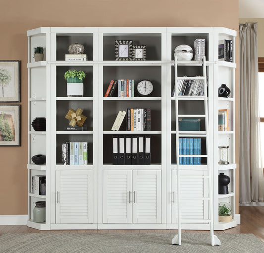 Catalina - Outside Corner Bookcase - Cottage White