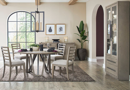 Pure Modern Dining - Multi-Functional Server With Bar Cabinet - Moonstone