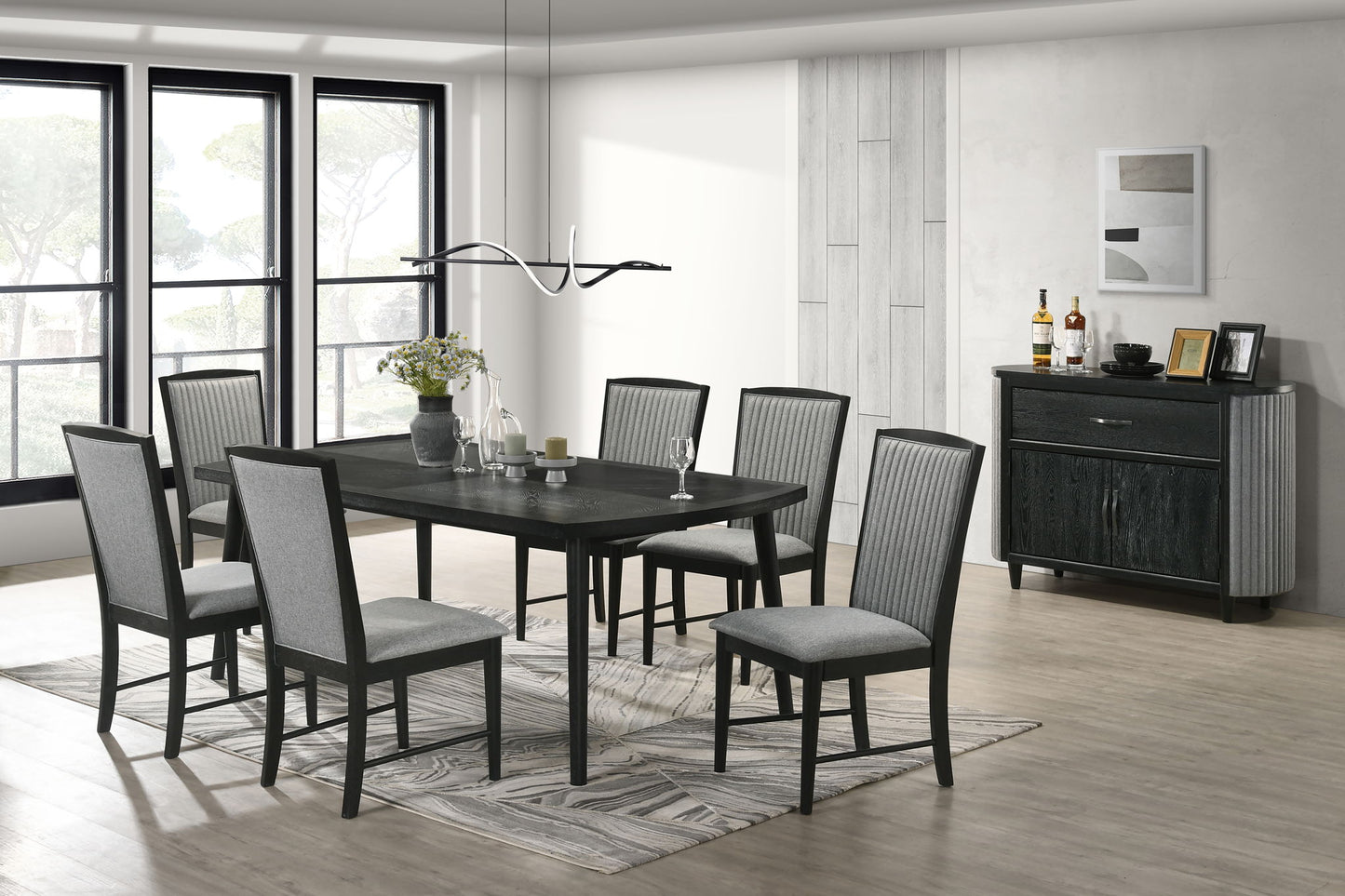 Skyline - Rectangle Dining Table - Onyx