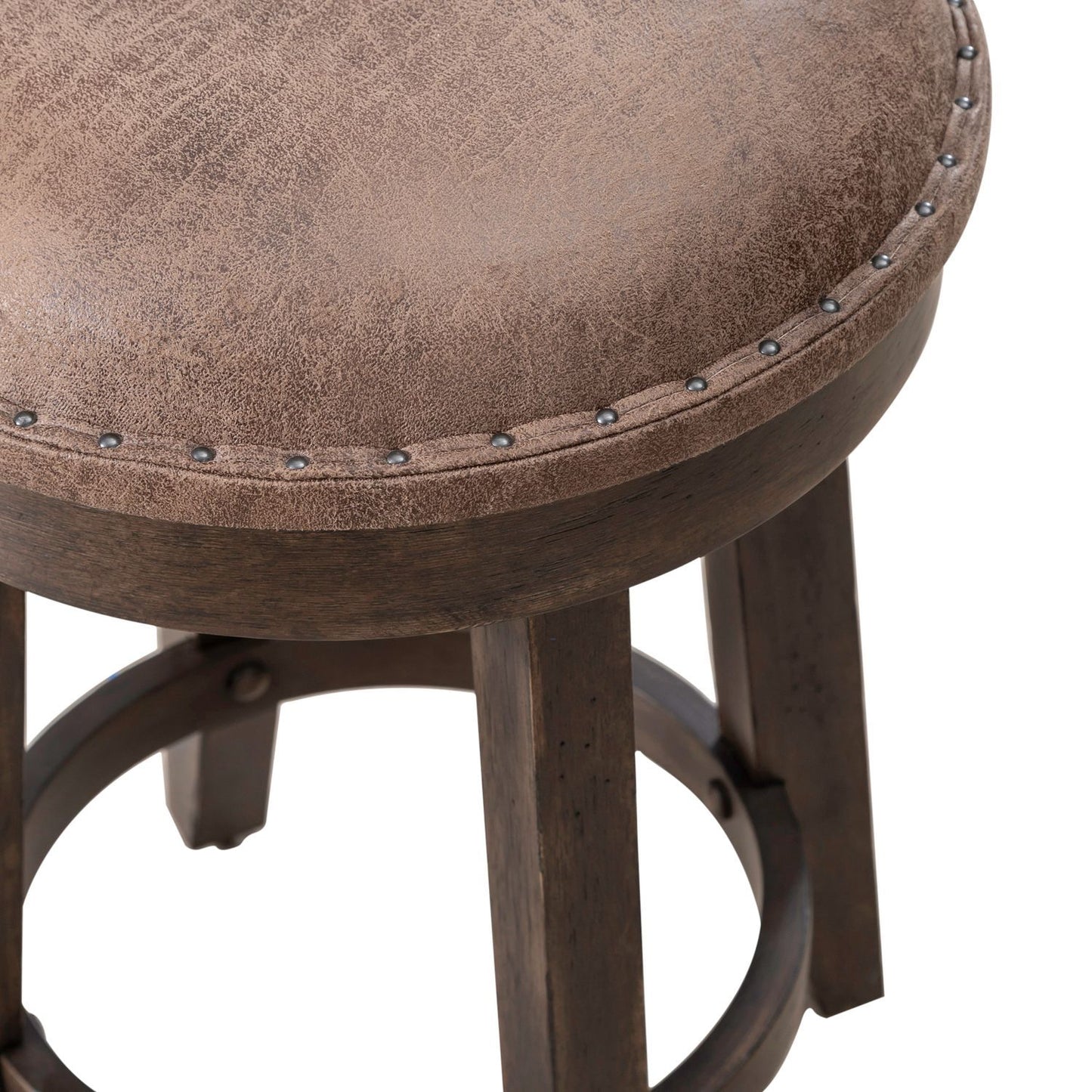 Paradise Valley - Upholstered Console Stool (RTA) - Dark Brown