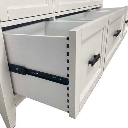 Americana Modern Bedroom - 9 Drawer Dresser And Mirror - Cotton