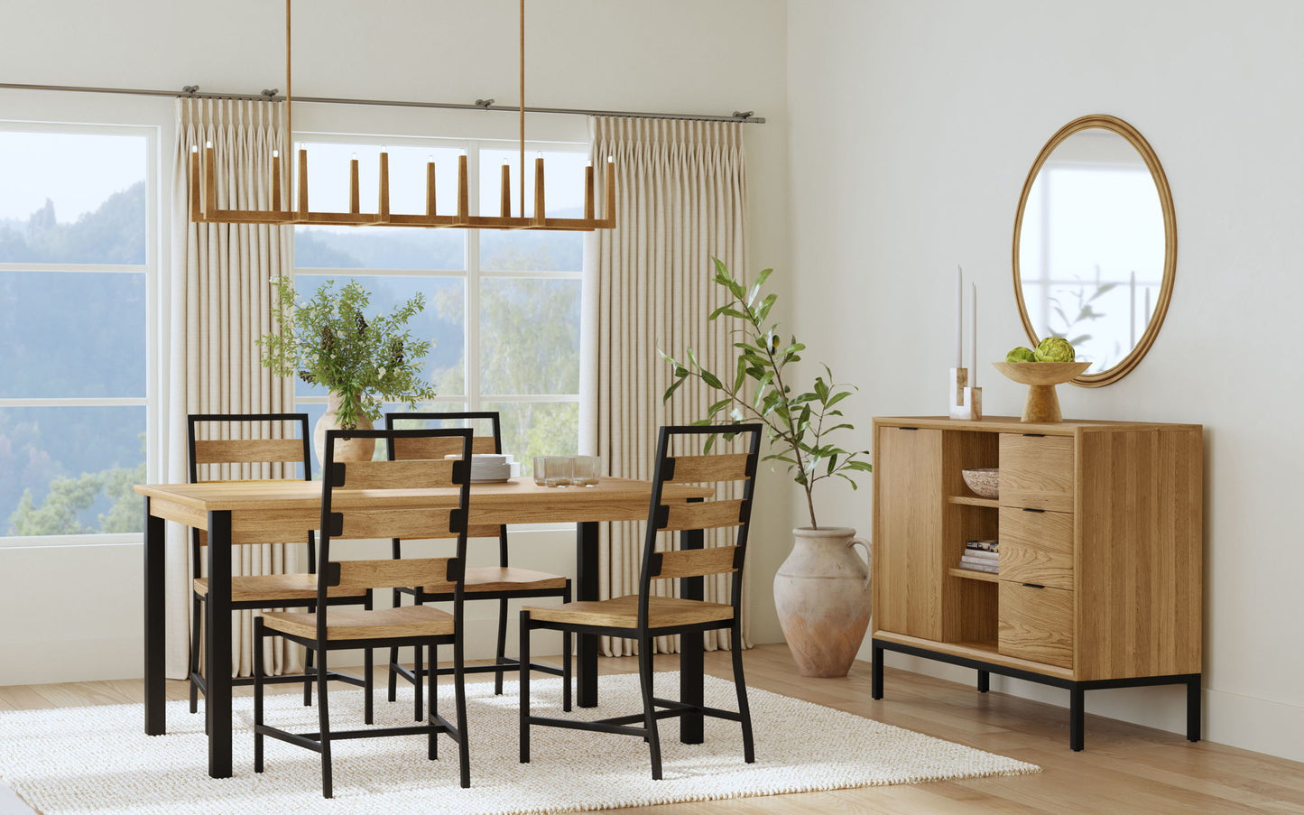 Newport - Dining Table - Natural Oak