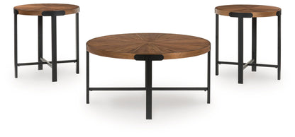 Crosstrail - Brown - Occasional Table Set (Set of 3)