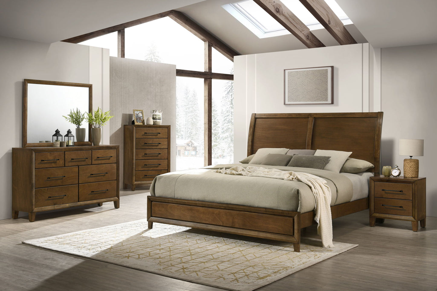 Ballard - 2 Drawer Nightstand - Walnut