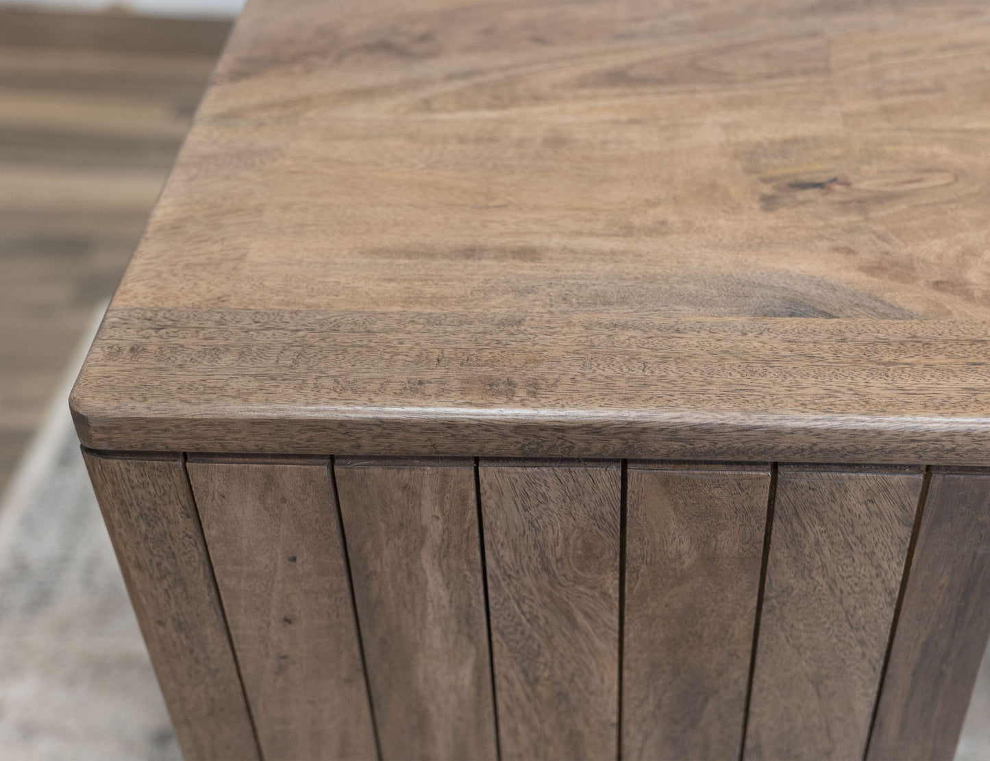 Mezquite - 2 Drawer 4 Door Kitchen Island - Mezquite Brown