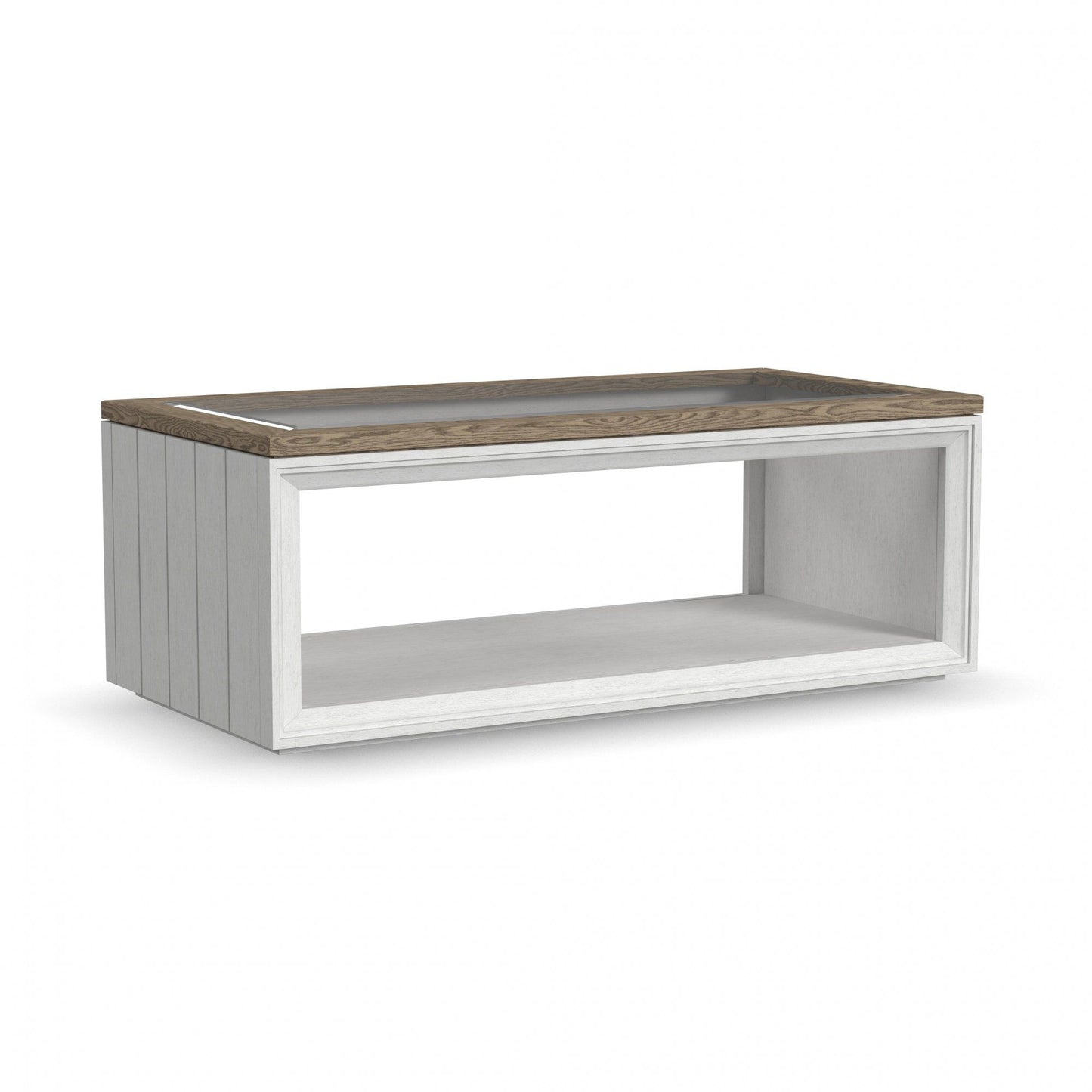 Melody - Rectangular Coffee Table With Casters - White
