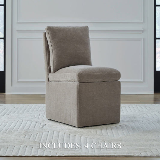 Accent Dining - Accent Dining Chair With Casters