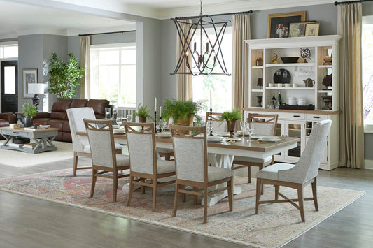 Americana Modern Dining - Trestle Dining Table - Cotton