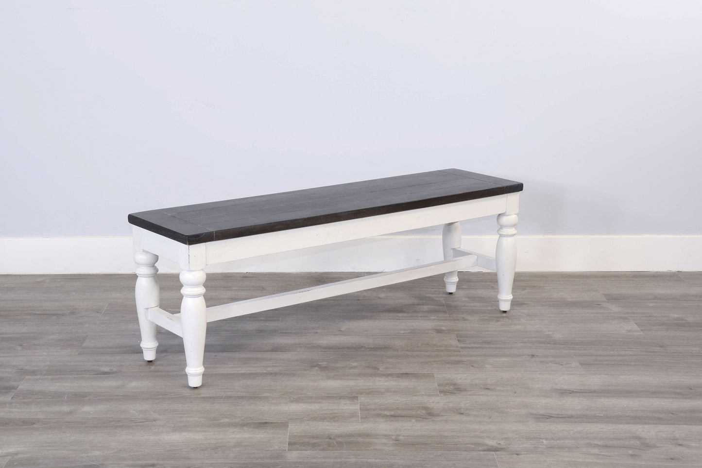 Carriage House - Bench - Cottage White / Europen Dark