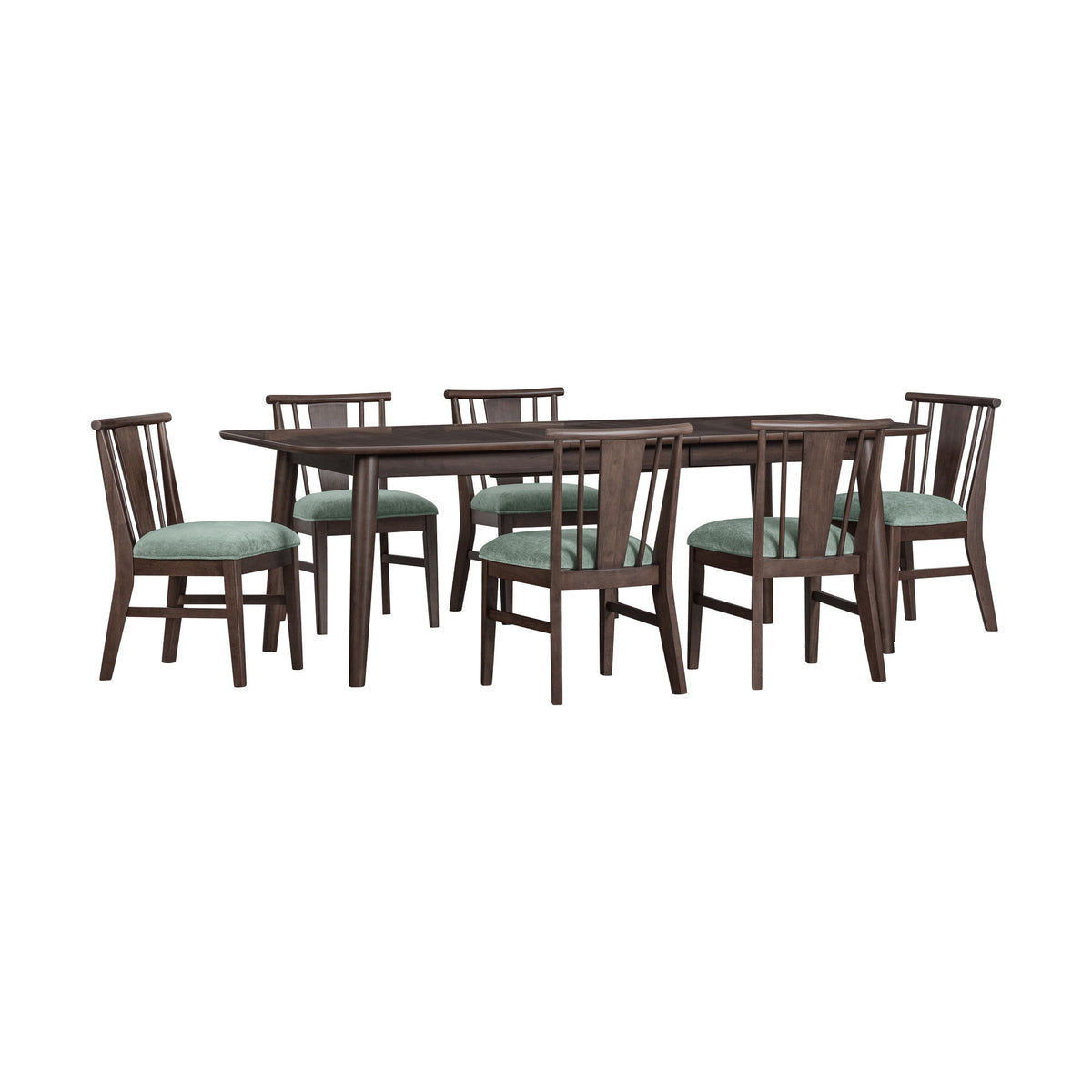 West End - Spindle Chair With Sage Green Seat