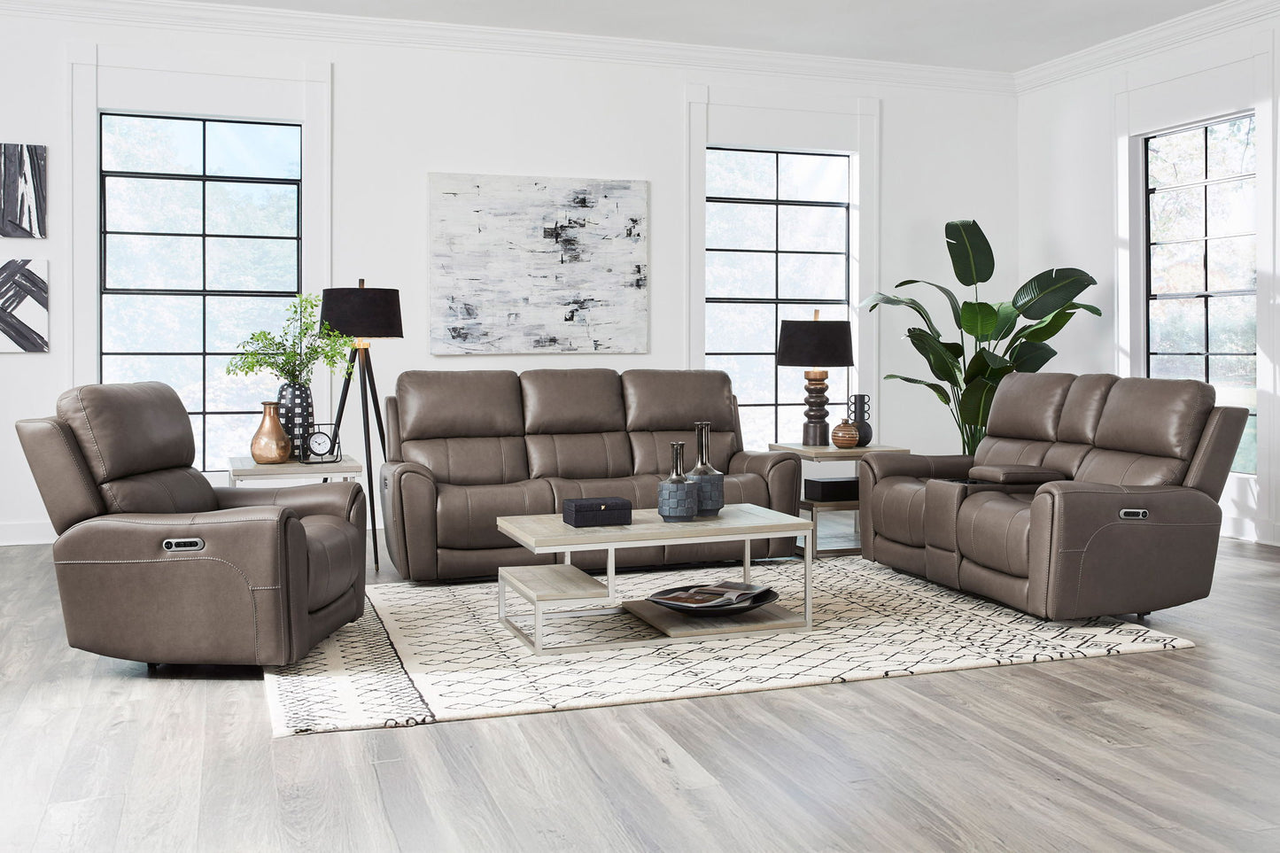 Hancock - Zero Gravity Power Reclining Sofa Set