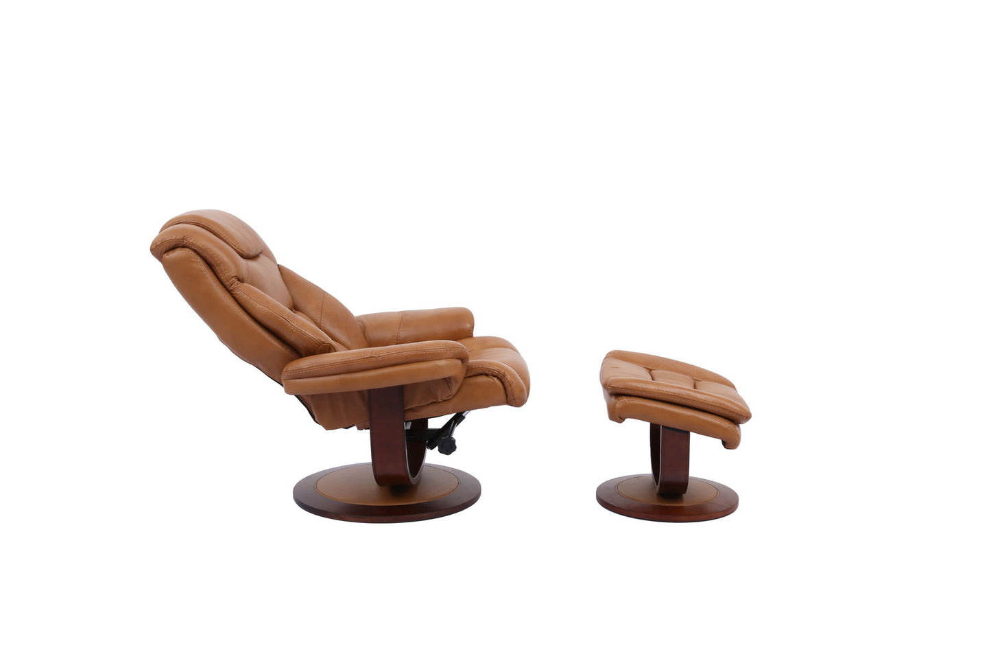Monarch - Manual Reclining Swivel Chair and Ottoman