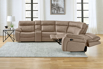 Theon - Modular Manual Reclining Sectional And Entertainment Console